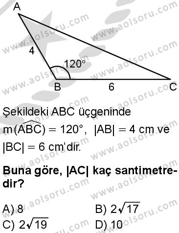Matematik 3 Dersi 2025-2026 yılı 2. Dönem sınavı 5. Soru