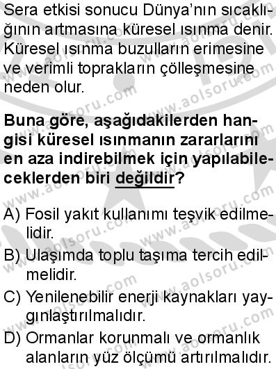 Kimya 4 Dersi 2025-2026 yılı 2. Dönem sınavı 2. Soru