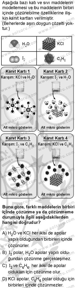Kimya 4 Dersi 2025-2026 yılı 2. Dönem sınavı 3. Soru