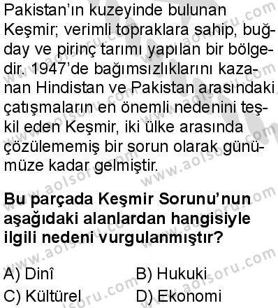 Seçmeli Çağdaş Türk ve Dünyası Tarihi 2 Dersi 2025-2026 yılı 2. Dönem sınavı 2. Soru