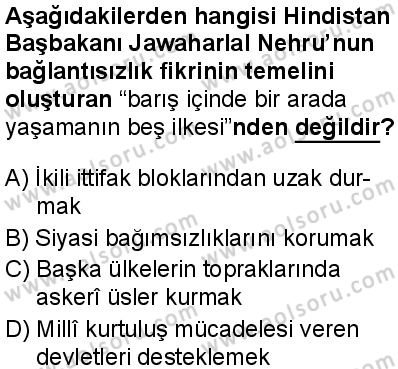 Seçmeli Çağdaş Türk ve Dünyası Tarihi 2 Dersi 2025-2026 yılı 2. Dönem sınavı 3. Soru