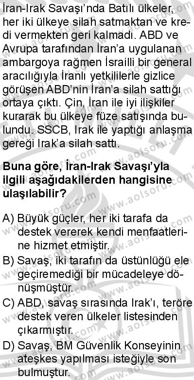Seçmeli Çağdaş Türk ve Dünyası Tarihi 2 Dersi 2025-2026 yılı 2. Dönem sınavı 4. Soru