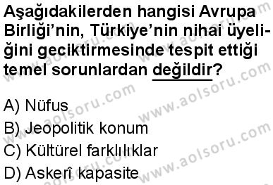 Seçmeli Çağdaş Türk ve Dünyası Tarihi 2 Dersi 2025-2026 yılı 2. Dönem sınavı 7. Soru