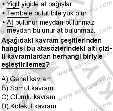 Seçmeli Mantık 1 Dersi 2025-2026 yılı 2. Dönem sınavı 5. Soru