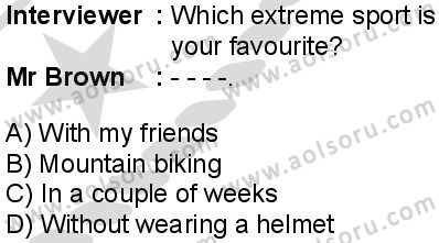 İngilizce 6 Dersi 2025-2026 yılı 2. Dönem sınavı 5. Soru