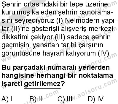 Türk Dili ve Edebiyatı 5 Dersi 2025-2026 yılı 2. Dönem sınavı 6. Soru