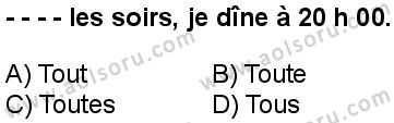 Fransızca 6 Dersi 2018-2019 yılı 3. Dönem sınavı 3. Soru Fransızca 6 Dersi 2018-2019 yılı 3. Dönem sınavı 3. Soru