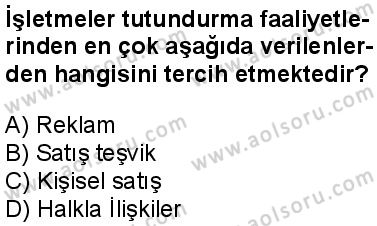 Seçmeli İşletme 2 Dersi 2016-2017 yılı 1. Dönem sınavı 7. Soru Seçmeli İşletme 2 Dersi 2016-2017 yılı 1. Dönem sınavı 7. Soru